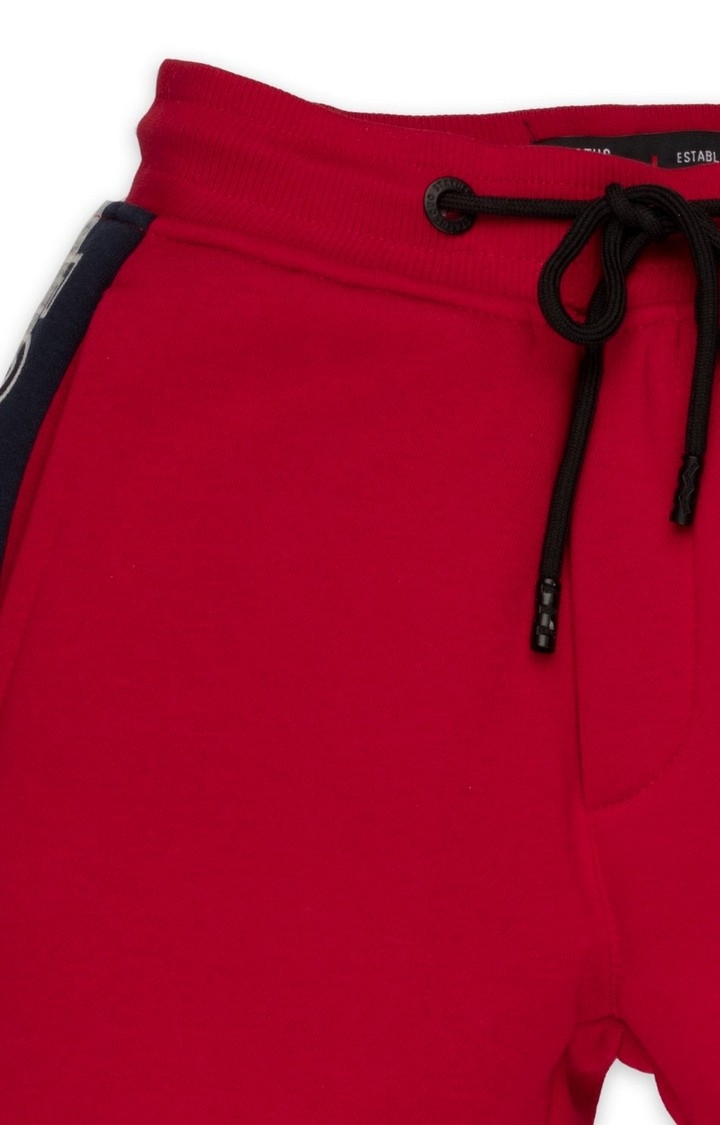 Status Quo | Boy's Red Solid Trackpants 2