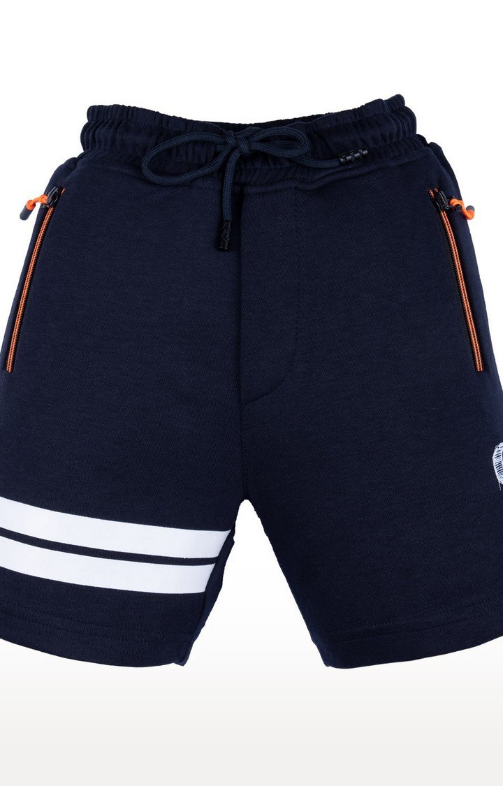 Boy's Blue Printed Shorts