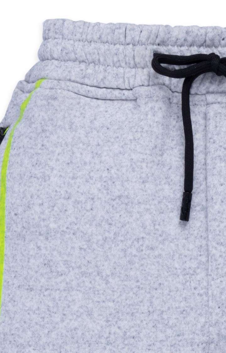 Boy's Grey Colourblock Trackpants
