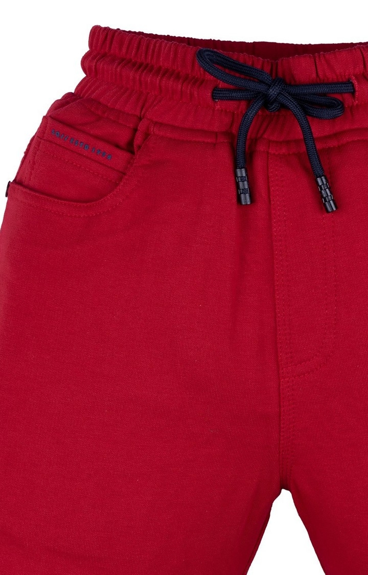 Status Quo | Boy's Red Printed Shorts 2