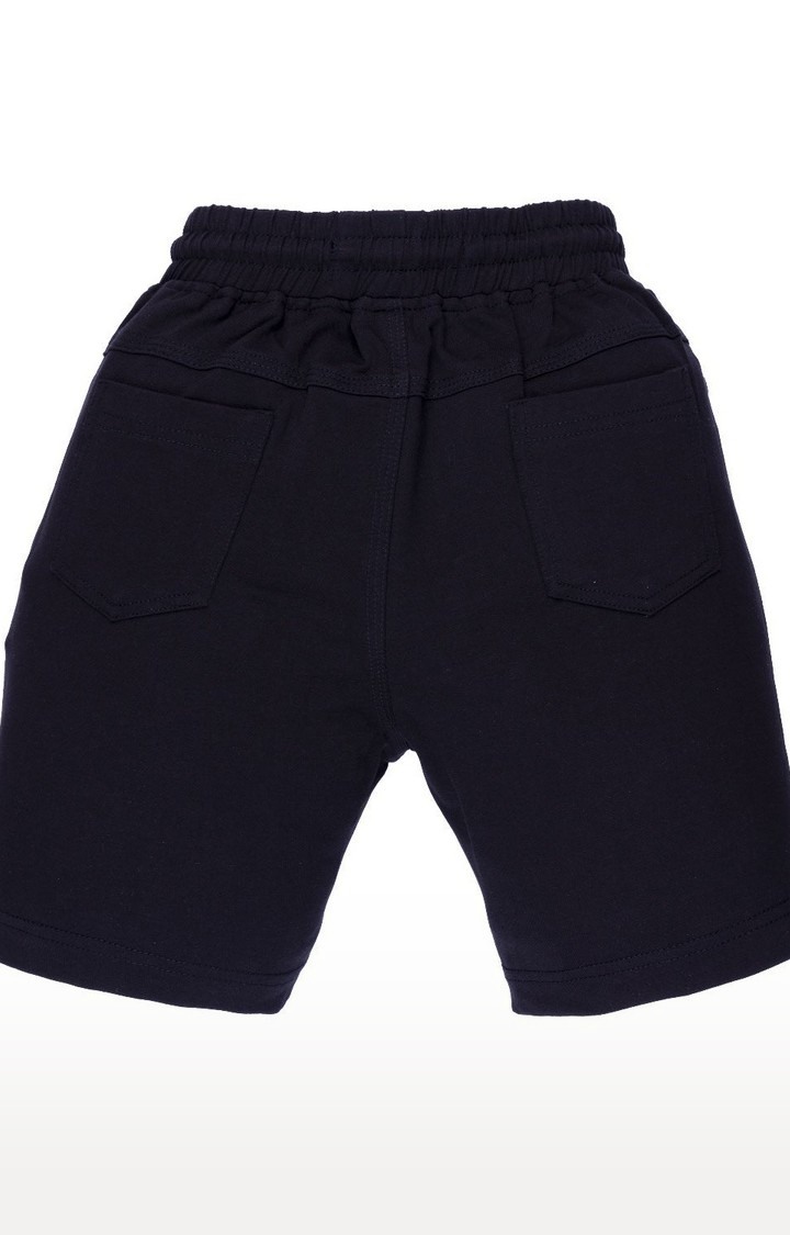 Boy's Black Printed Shorts
