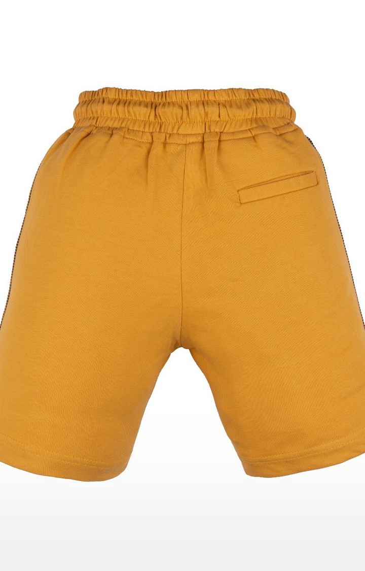 Status Quo | Boy's Yellow Printed Shorts 1