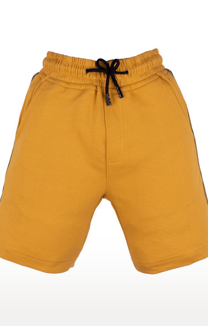 Status Quo | Boy's Yellow Printed Shorts 0