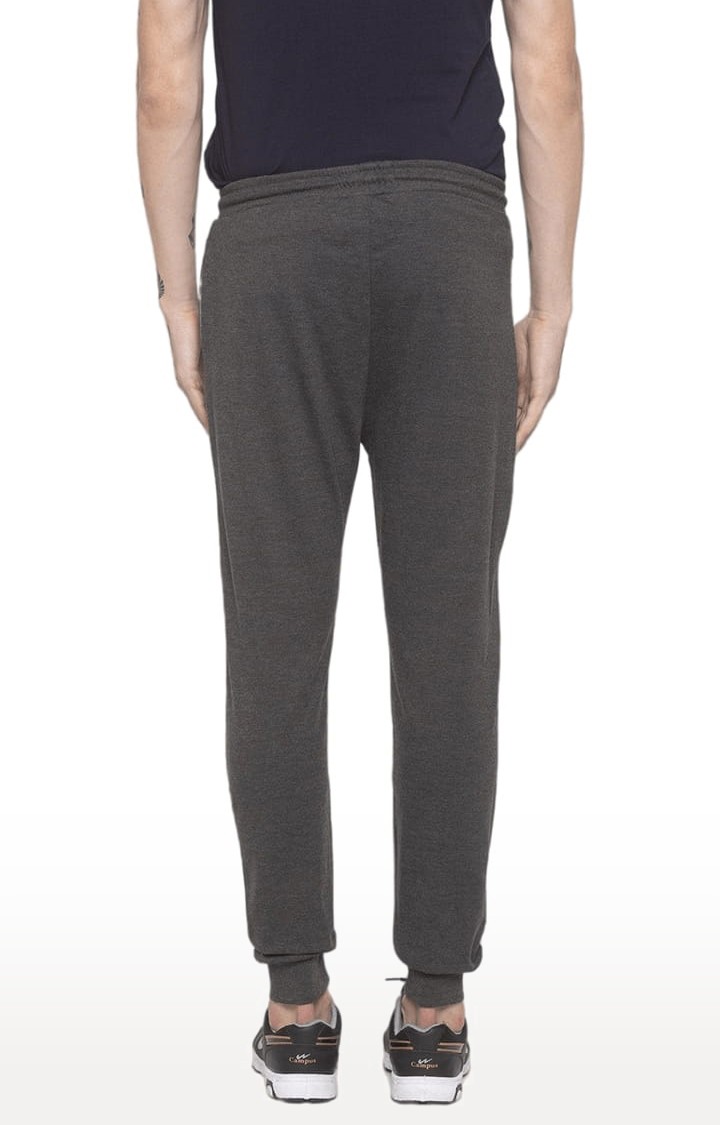 Men's Grey Polycotton Solid Activewear Joggers