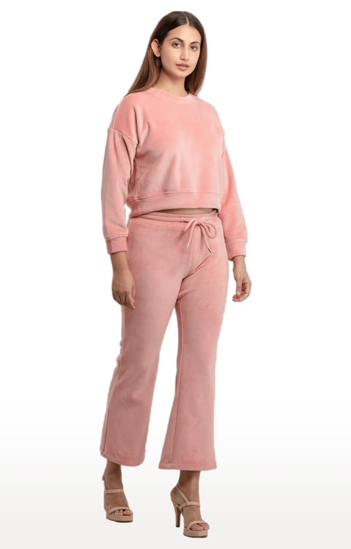 Status Quo | Pink Polycotton Solid Tracksuits 1
