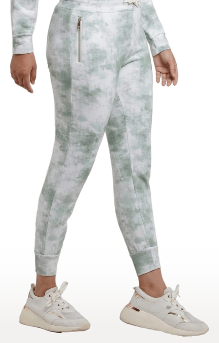 Status Quo | Women's Green Solid Jeggings 1