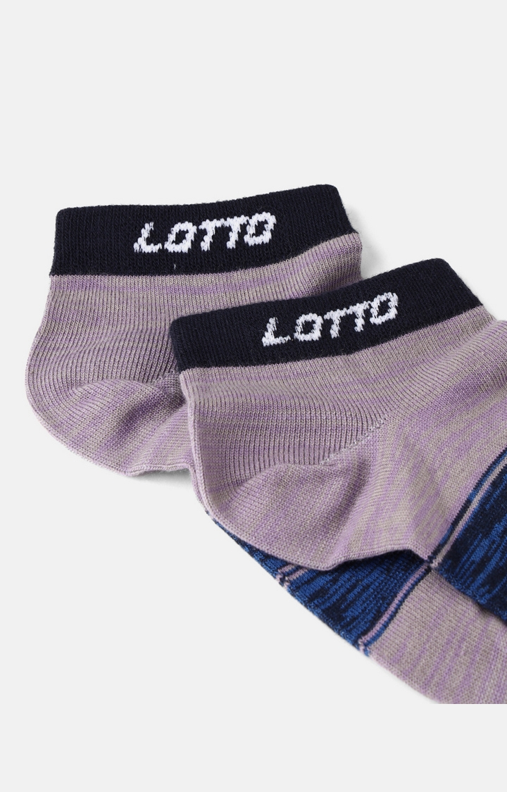 Lotto | Lotto Women's Wms Anklet Shade Trio Violet/Black/Blue Socks 6