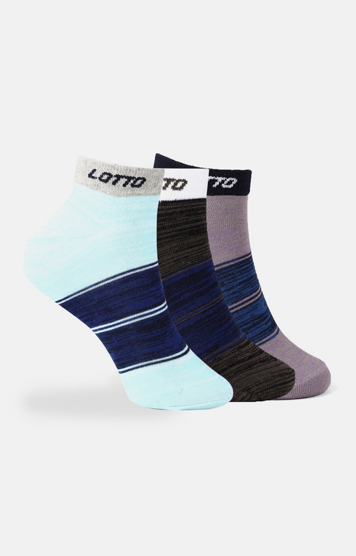 Lotto | Lotto Women's Wms Anklet Shade Trio Violet/Black/Blue Socks 0