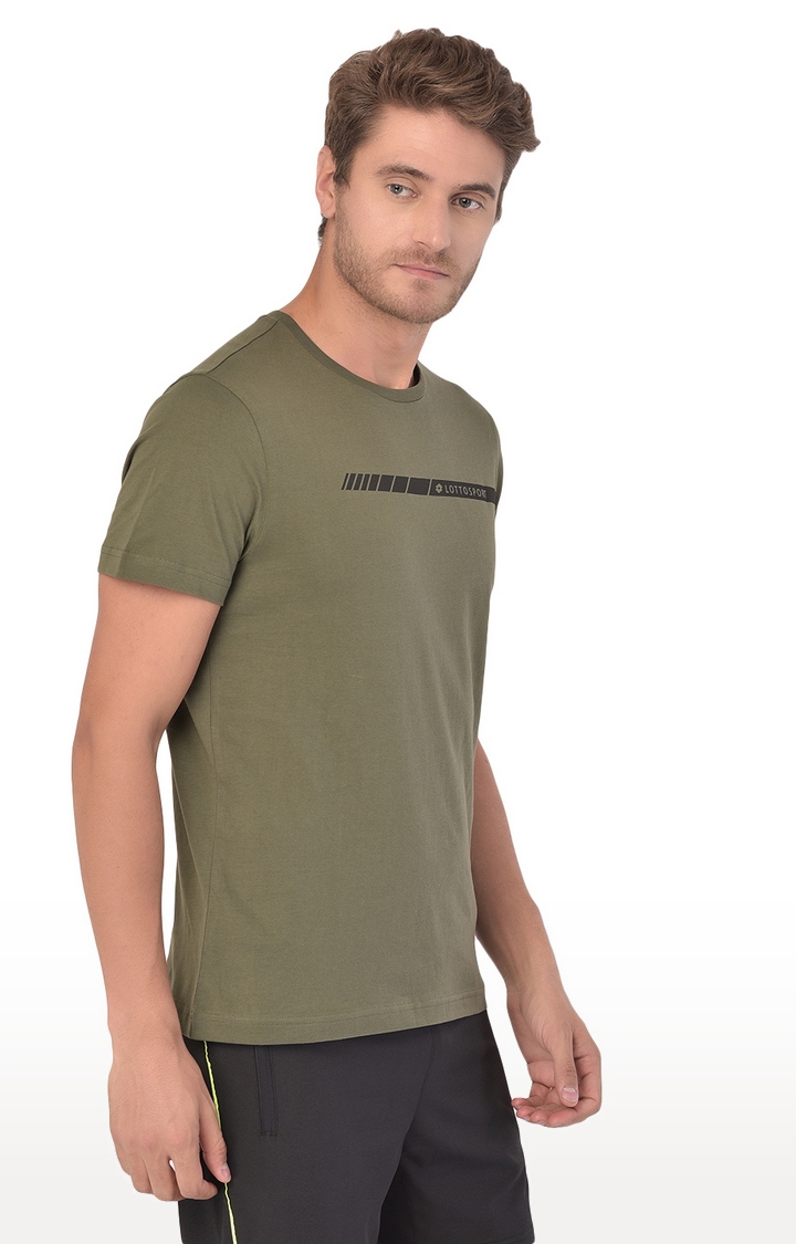 Lotto | Men's Green T-Shirts 3