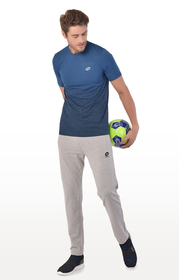 Lotto | Men's Blue Activewear T-Shirts 3