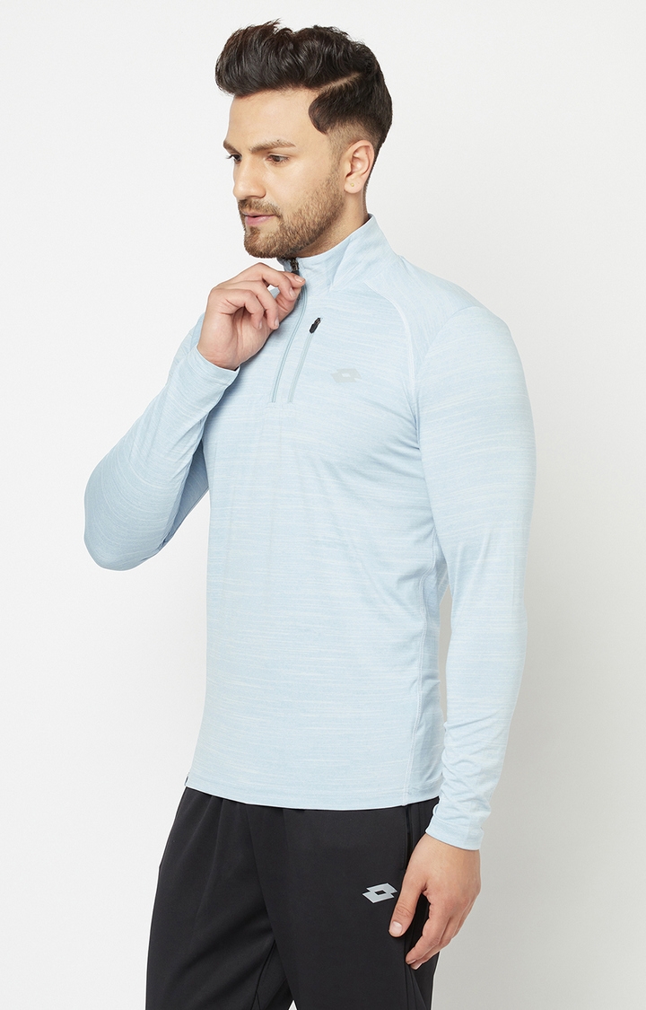 Lotto | Men's Blue Solid Activewear Jackets 3