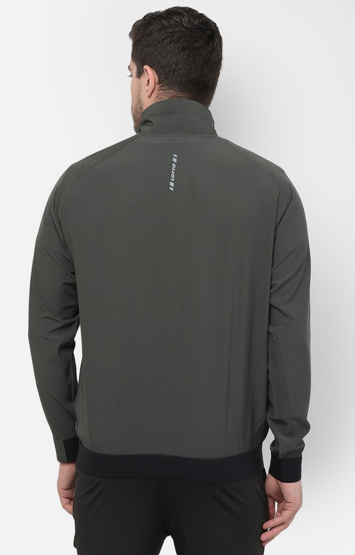 Lotto | Men's Grey S Solid Activewear Jacket 4