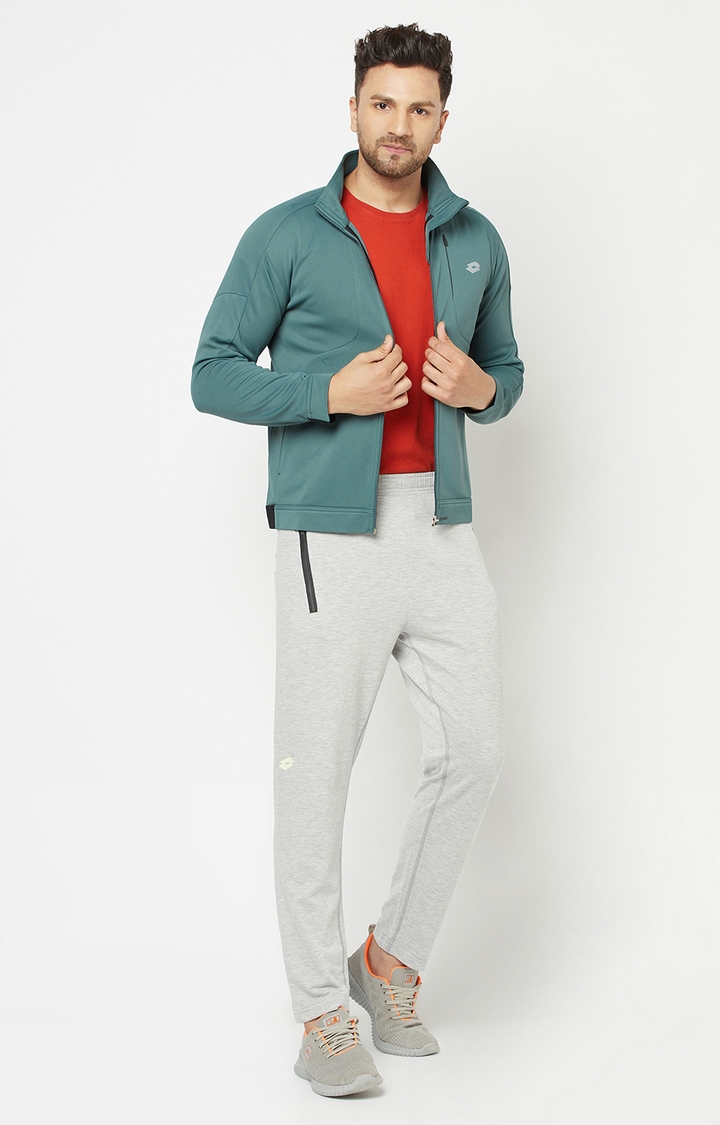 Lotto | Men's Green Solid Activewear Jackets 1
