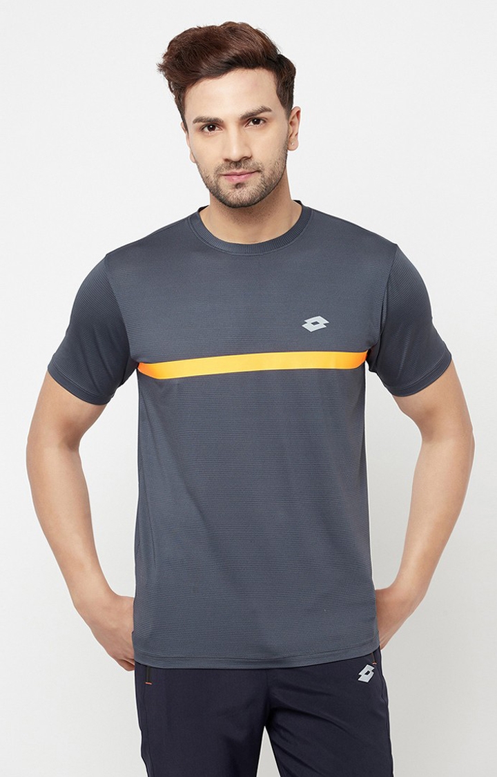 Lotto | Men's Grey Activewear T-Shirts 0