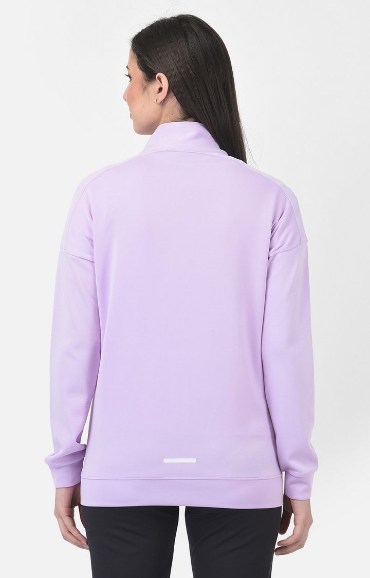 Lotto | Women's Purple Polyester Solid Activewear Jacket