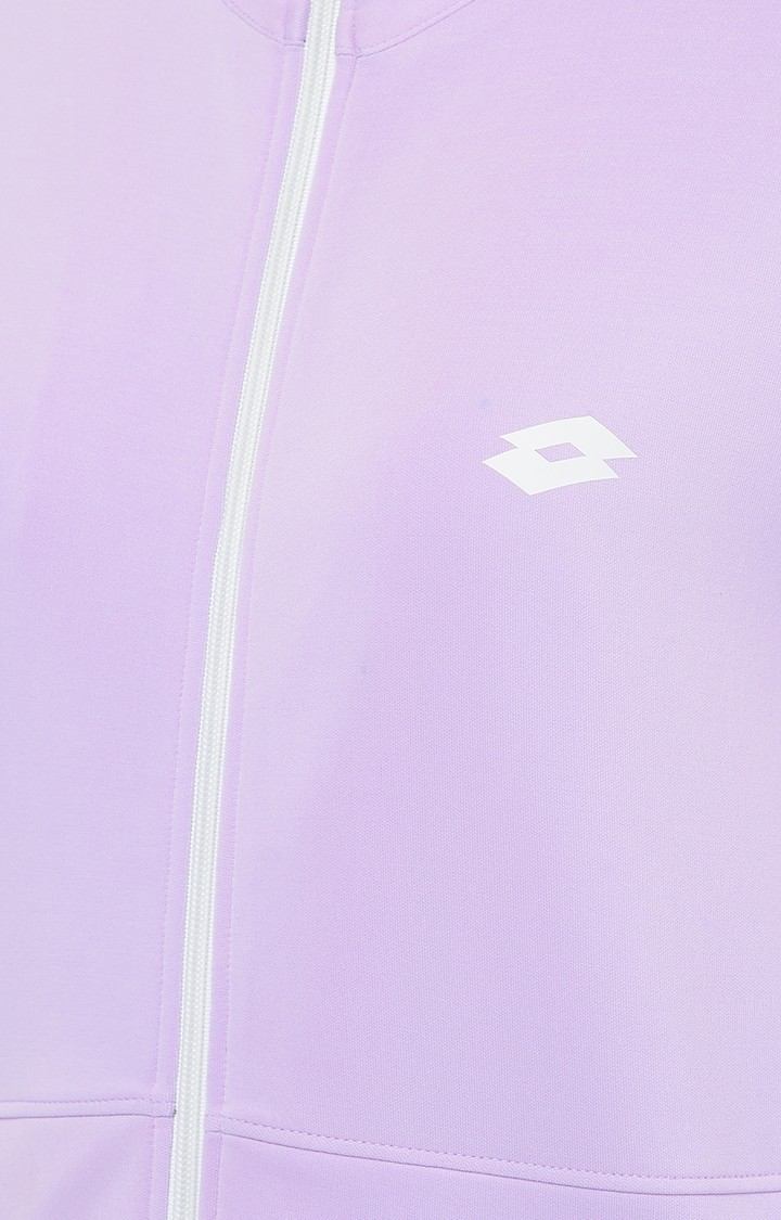Lotto | Women's Purple Polyester Solid Activewear Jacket