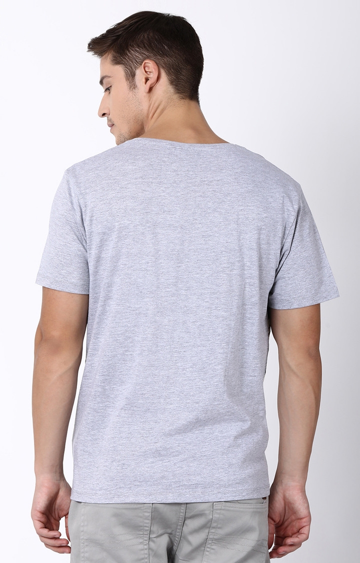 Blue Saint | Grey Printed T-Shirt 3