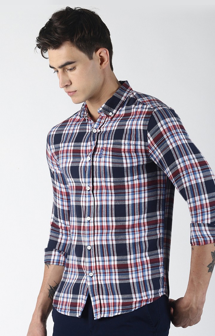 Blue Saint | Multicolored Checked Casual Shirt 2
