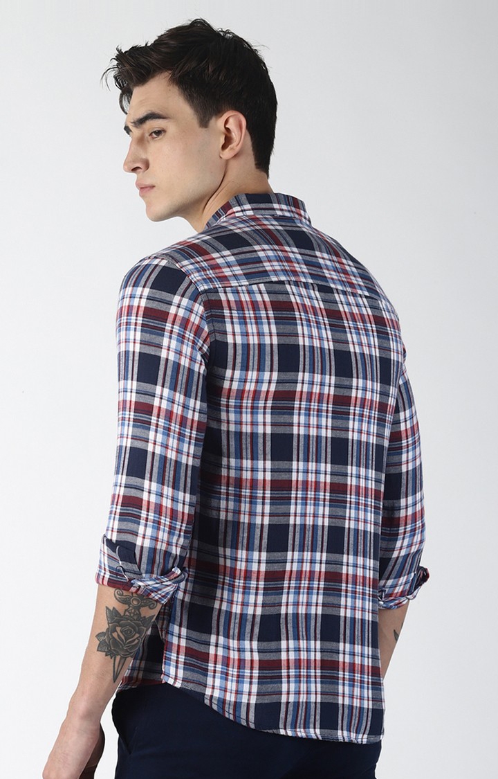 Blue Saint | Multicolored Checked Casual Shirt 3