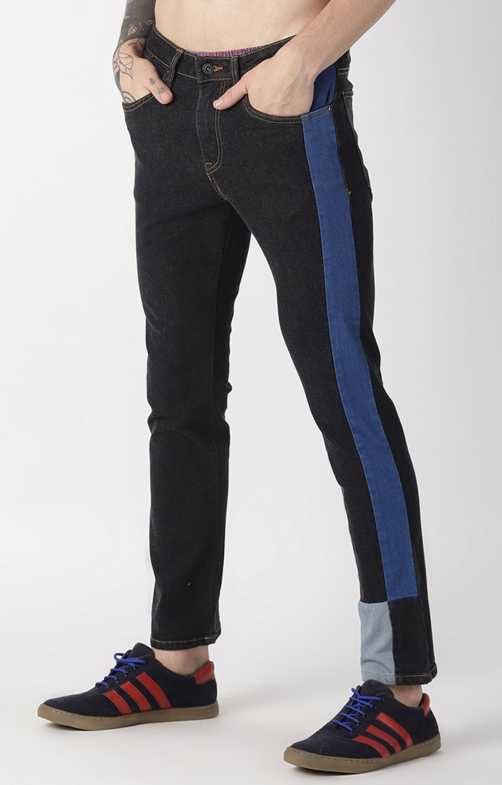 Blue Saint | Black Solid Slim Jeans 2