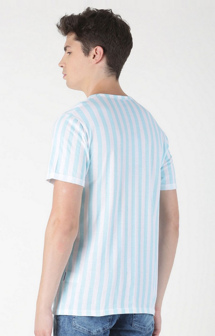 Blue Saint | Blue Striped T-Shirt 3