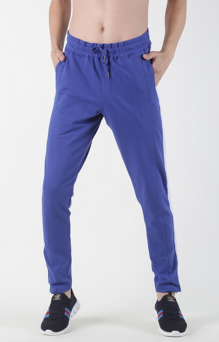 Blue Solid Trackpants