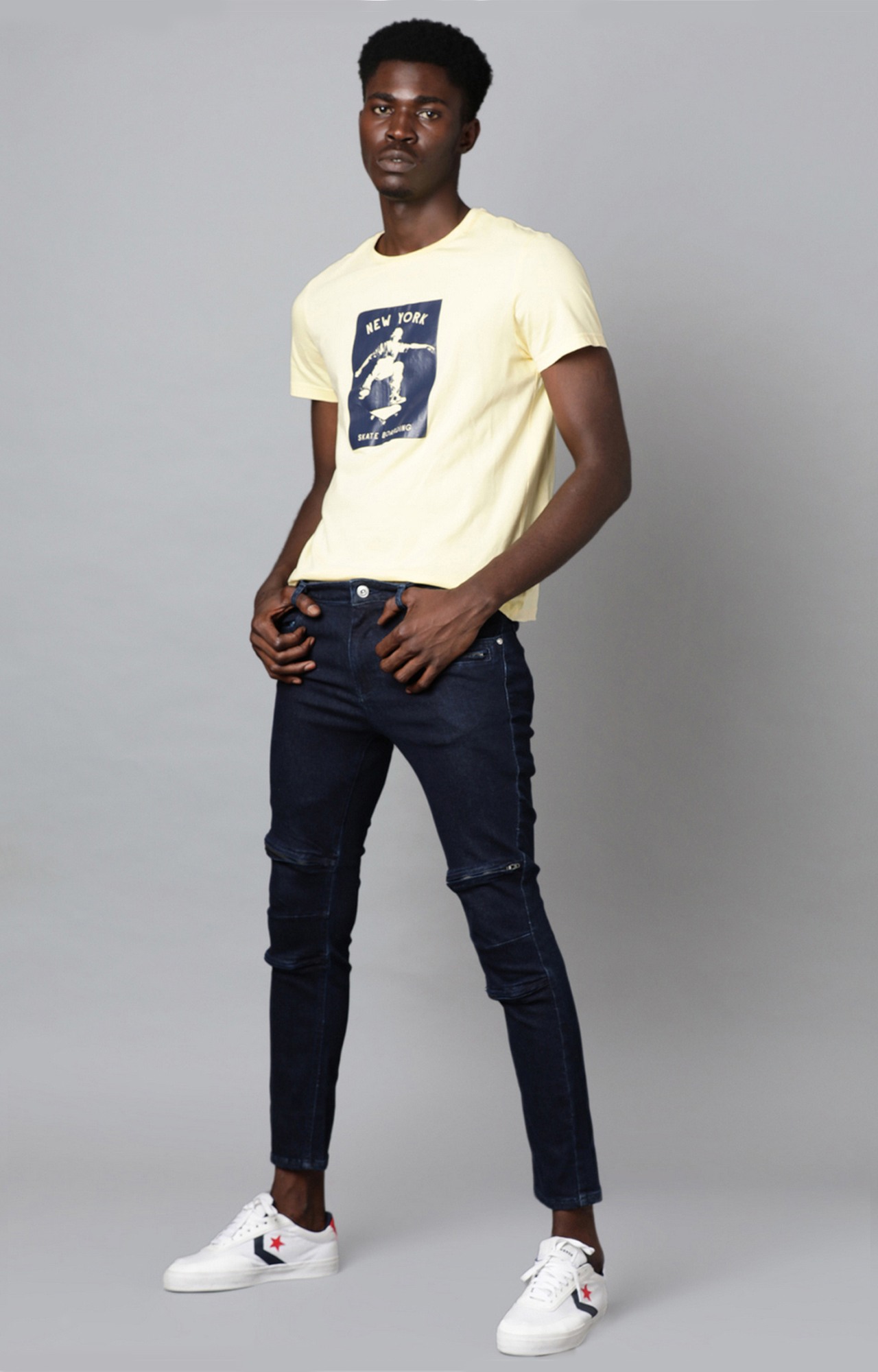 Blue Saint Men's Blue Slim Fit Jeans