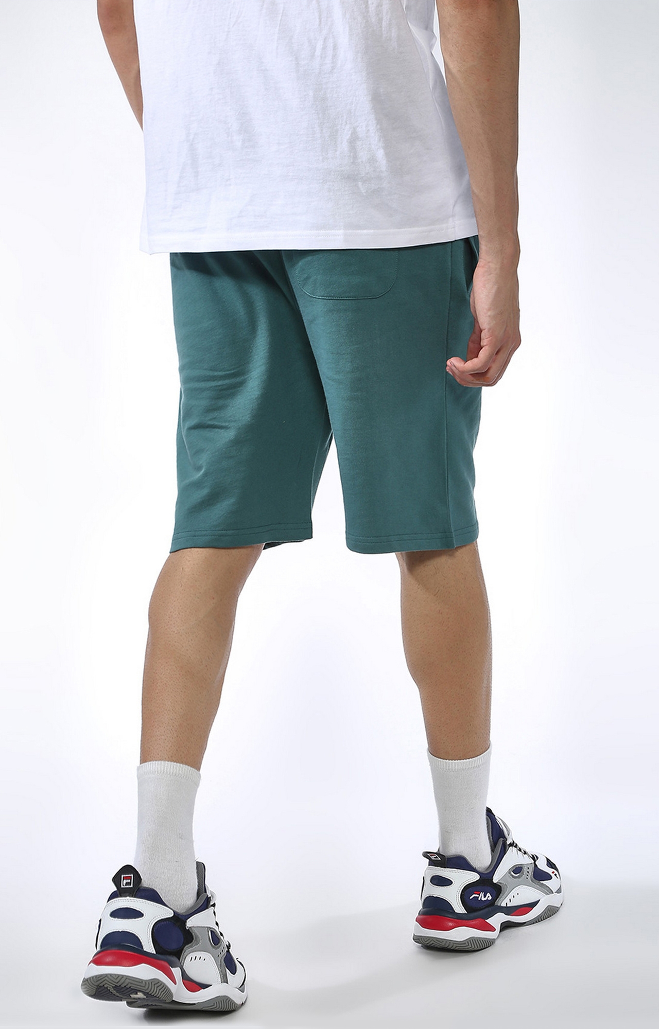 Blue Saint | Green Solid Shorts 3