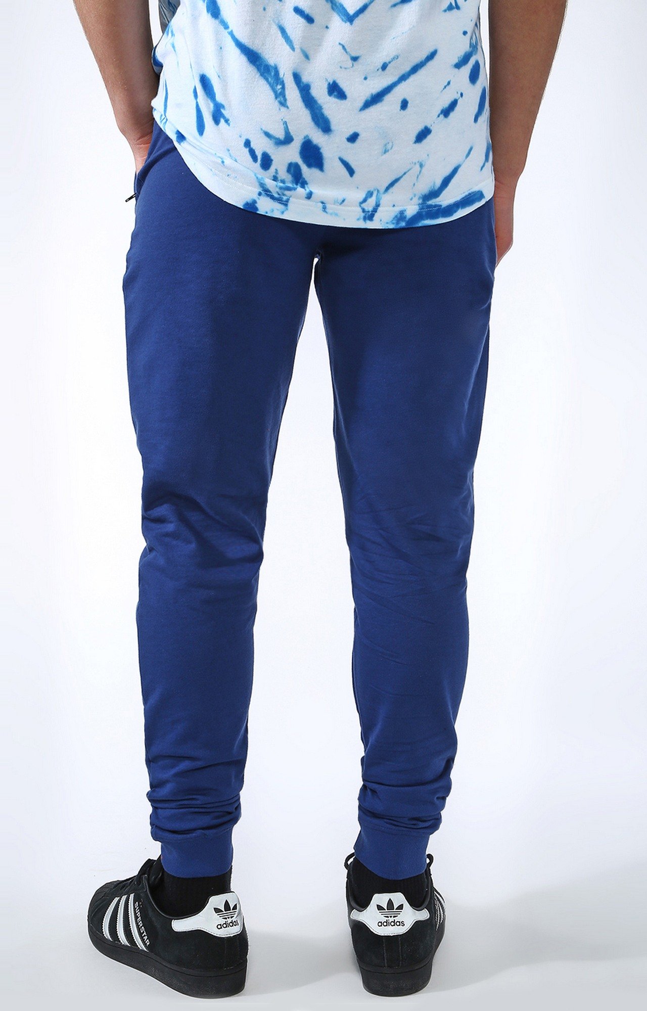 Blue Saint Men s Blue Solid Slim Fit Joggers