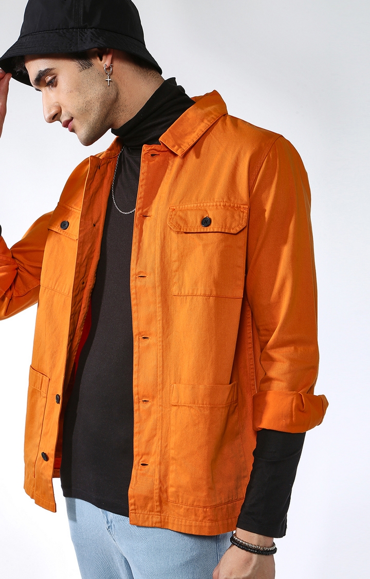 Buy Van Heusen Orange Jacket Online - 668162 | Van Heusen