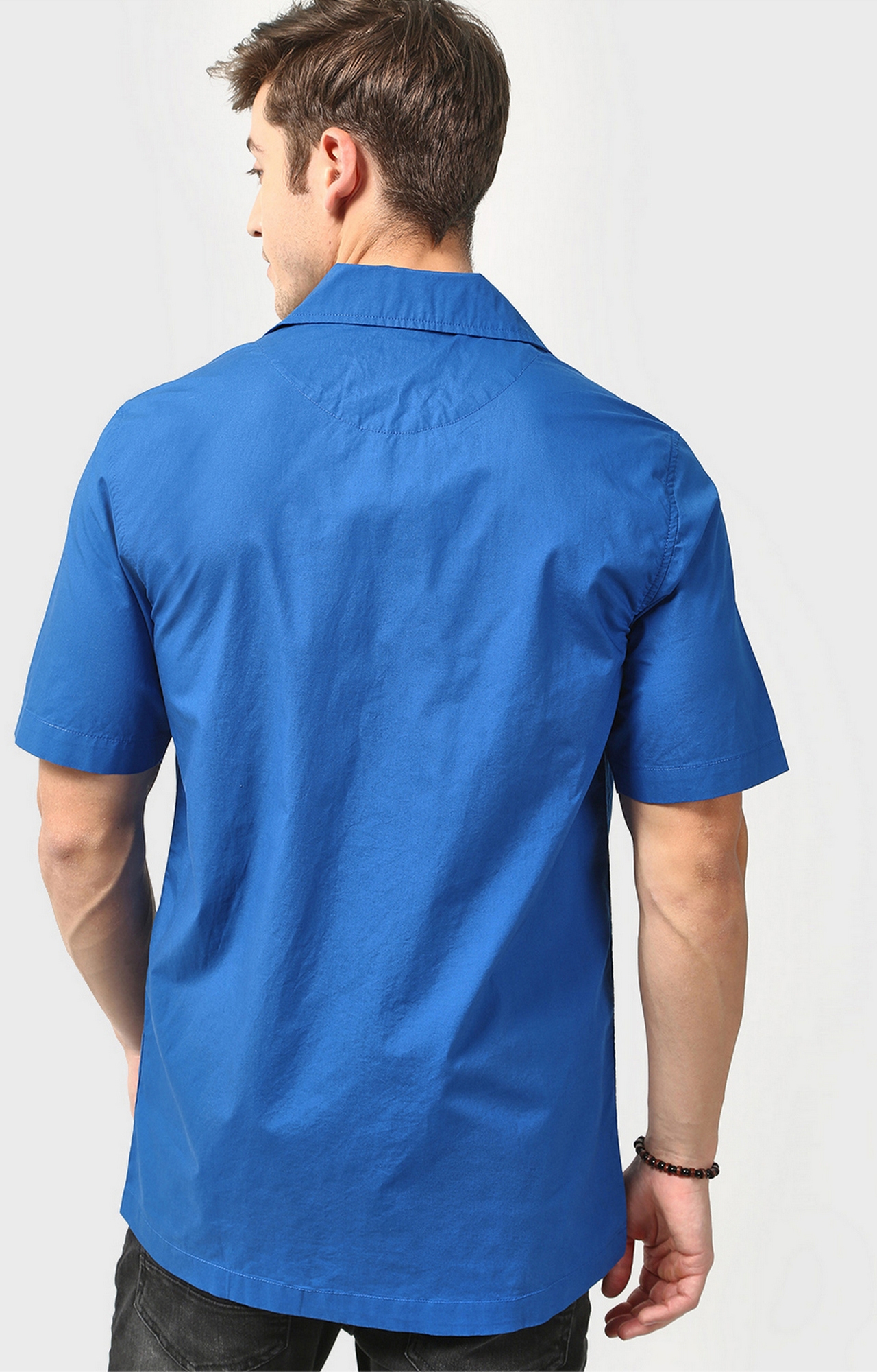 Blue Saint | Blue Saint Men'S Blue Regular Fit Shirt 2