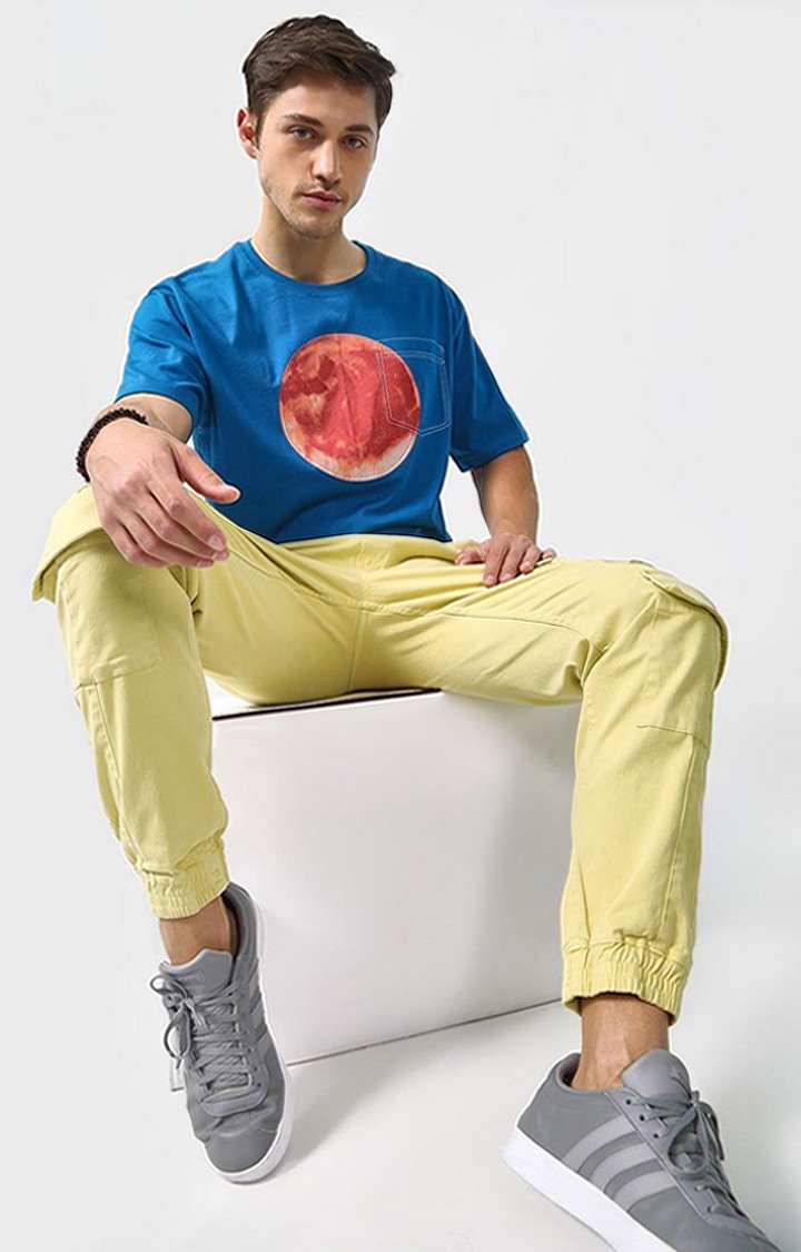 Blue Saint Men's Yellow Joggers