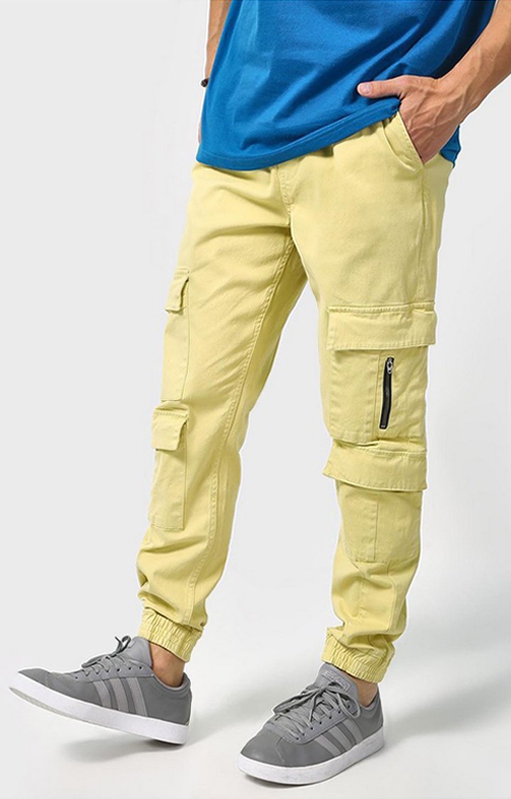 Blue Saint Men's Yellow Joggers