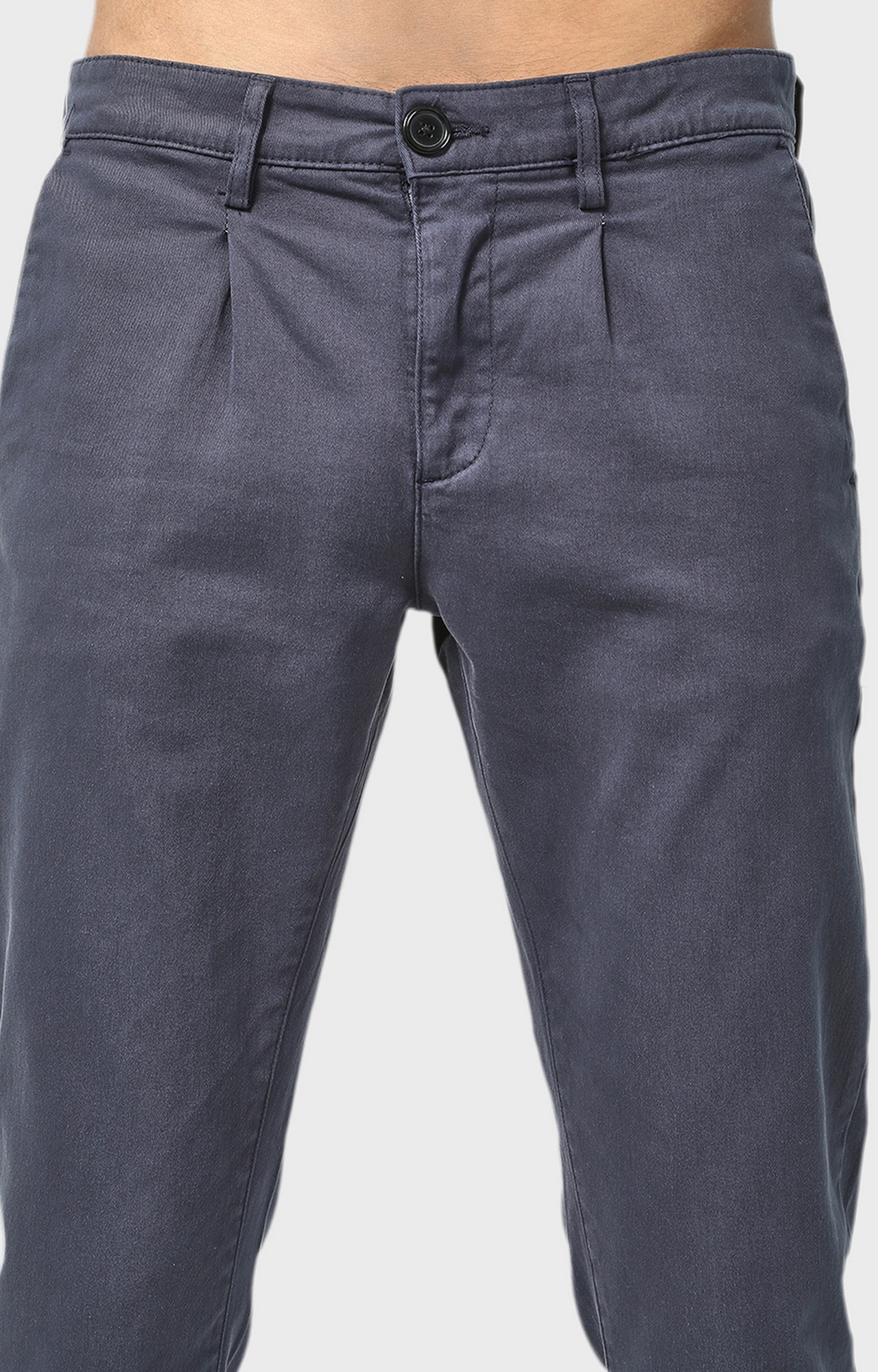 Blue Saint | Blue Tapered Chinos 3