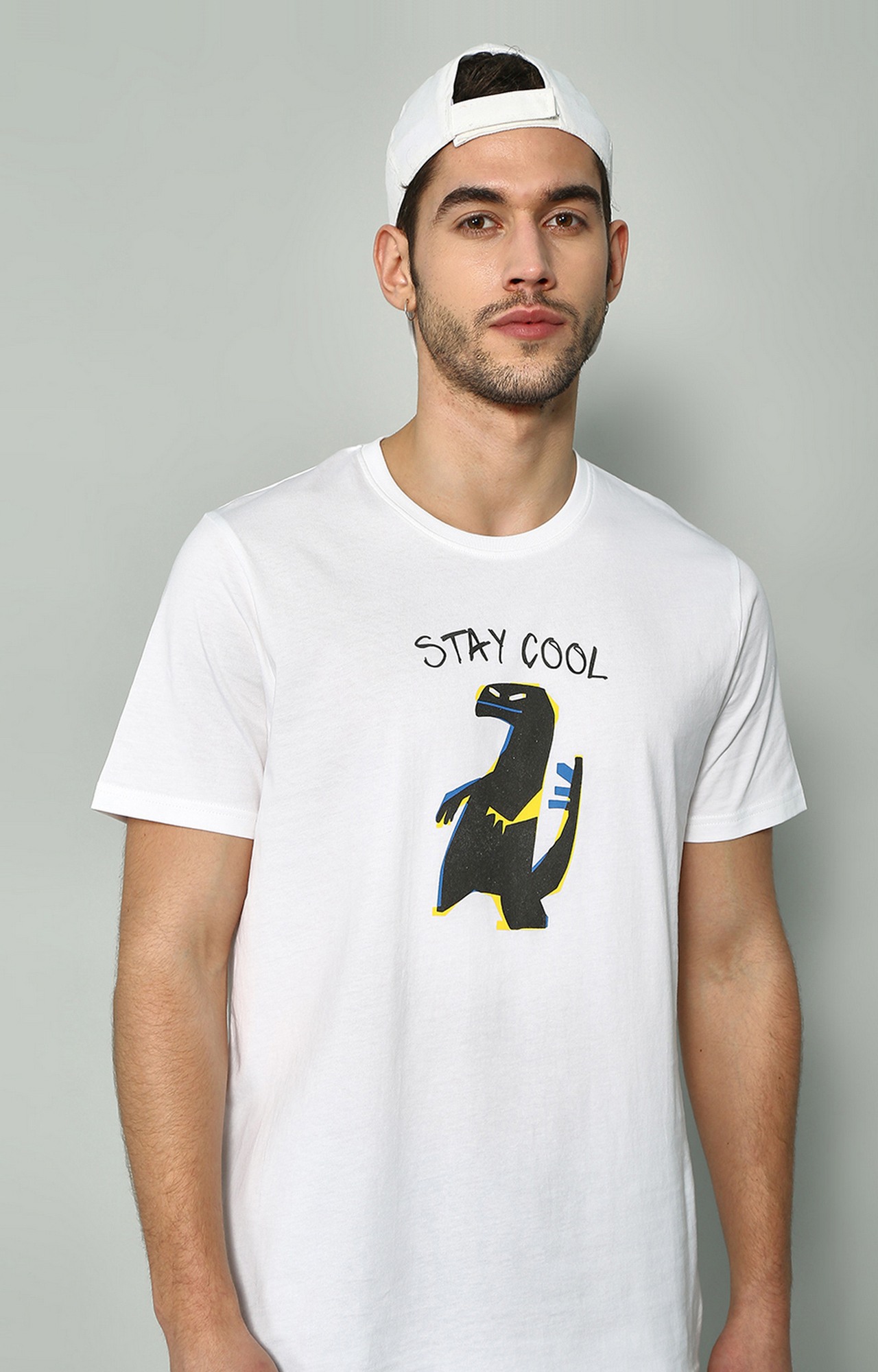 Blue Saint Men s White Regular Fit T Shirts