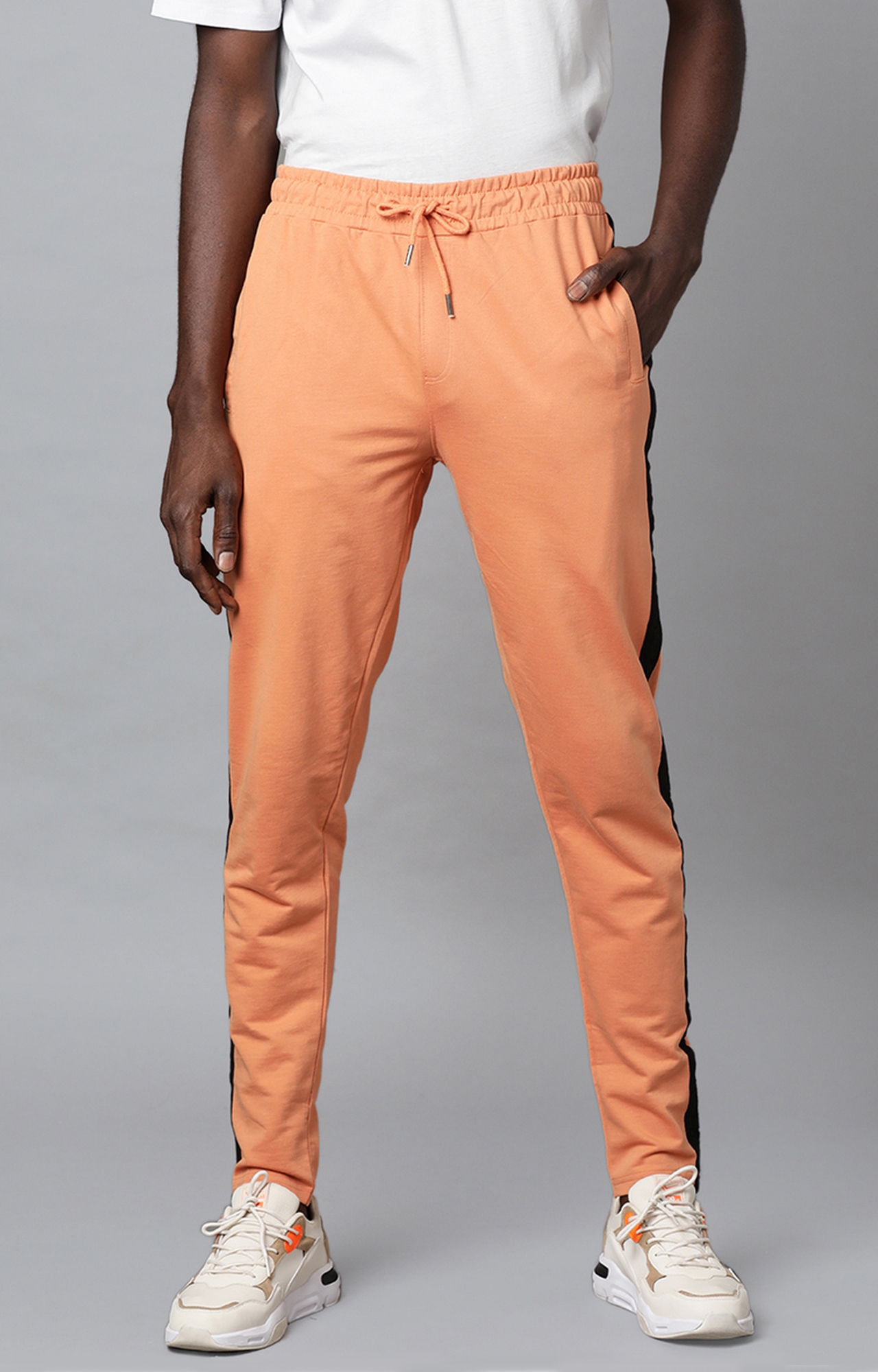 Blue Saint | Orange Solid Trackpants 0