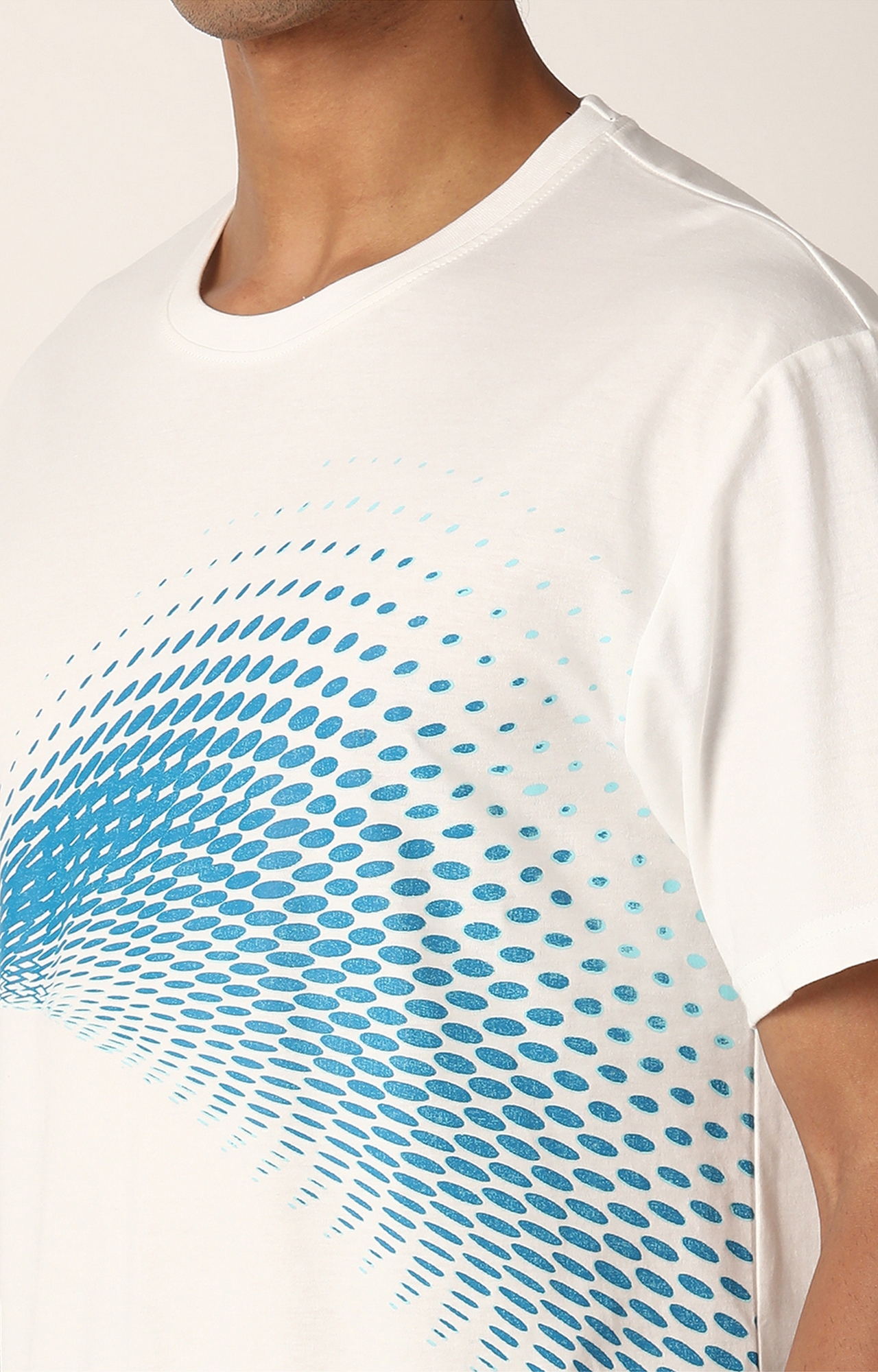 Blue Saint | White Printed T-Shirt 4
