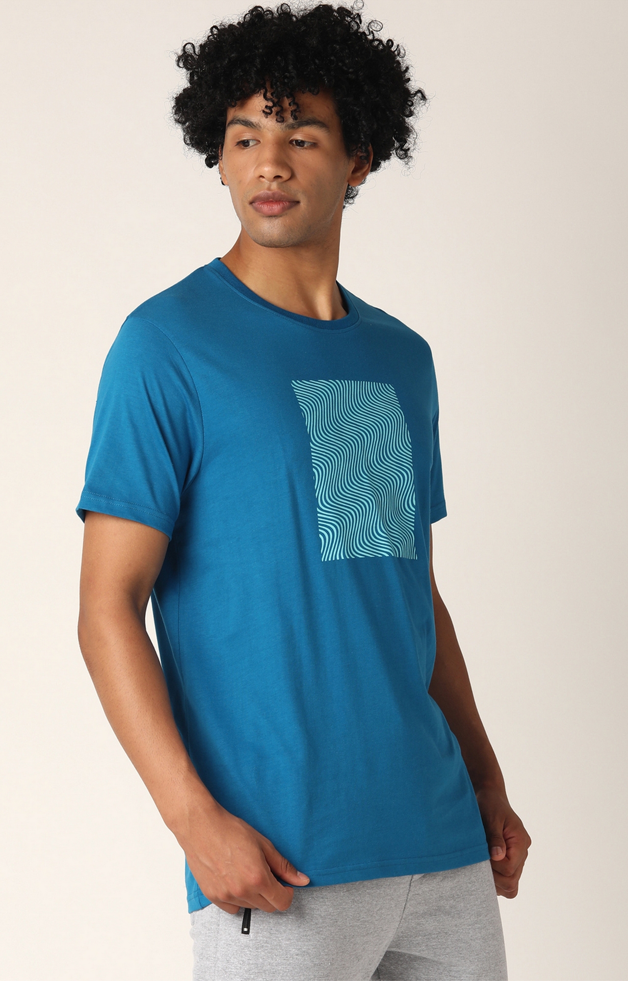 Blue Saint | Blue Printed T-Shirts 2