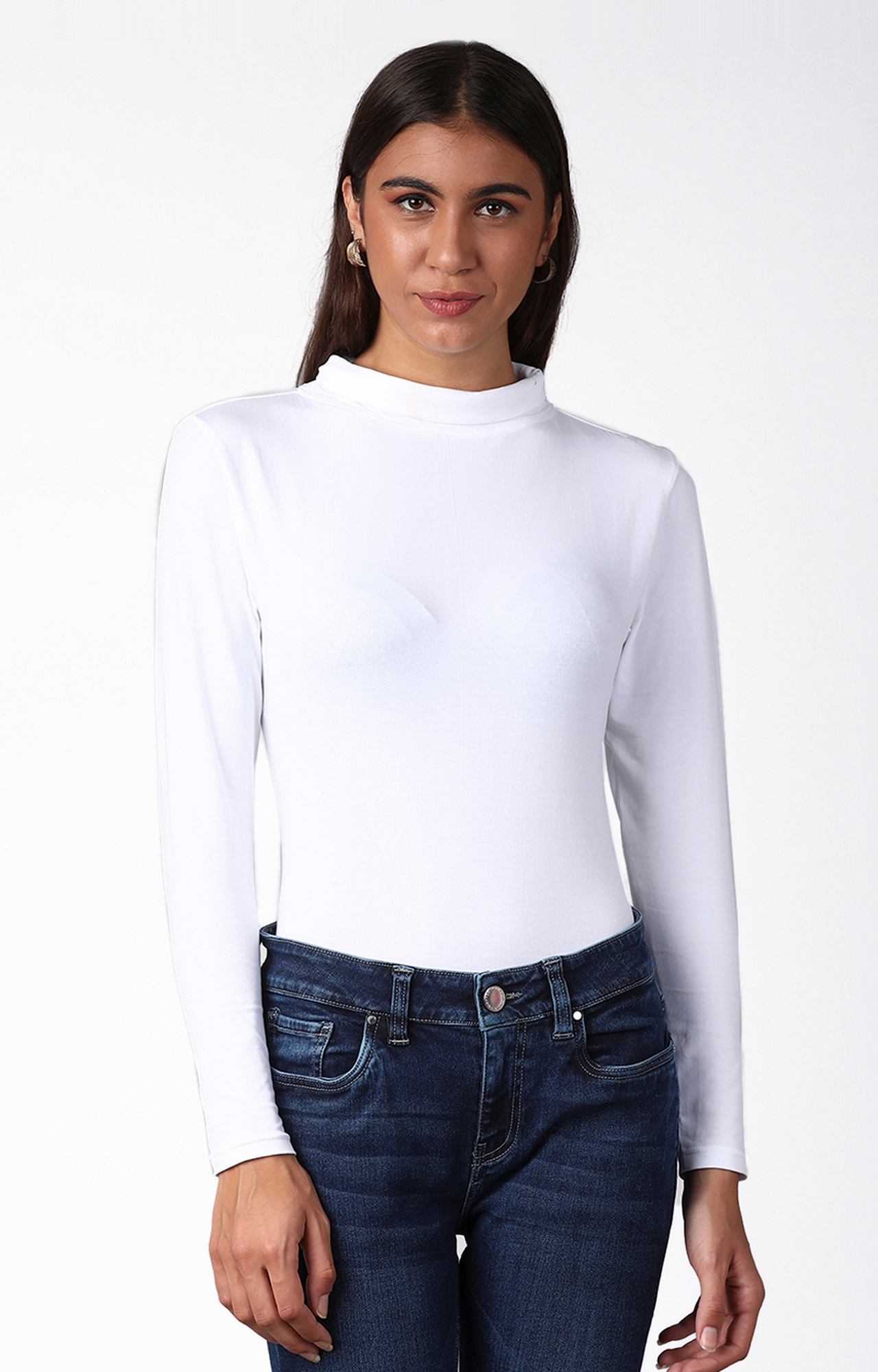 Blue Saint | White Solid T-Shirts 0