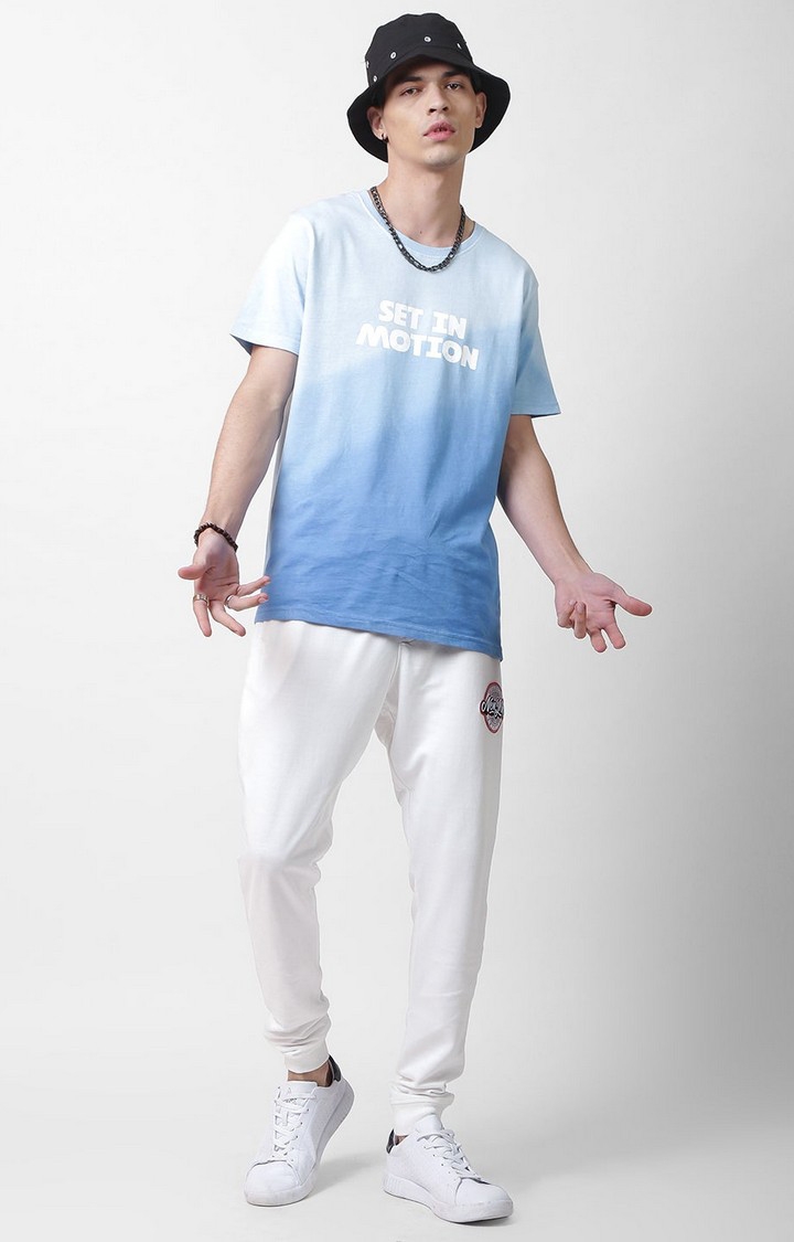 Blue Saint | White Solid Casual Joggers 1
