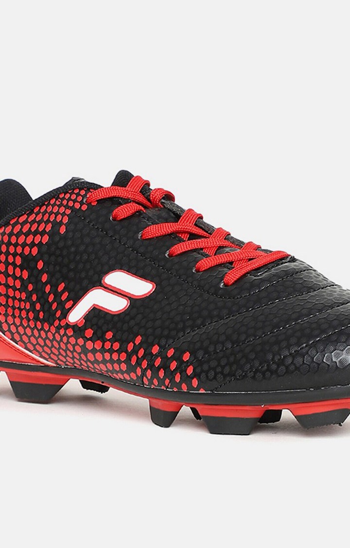 Men's Red PU Football Shoes