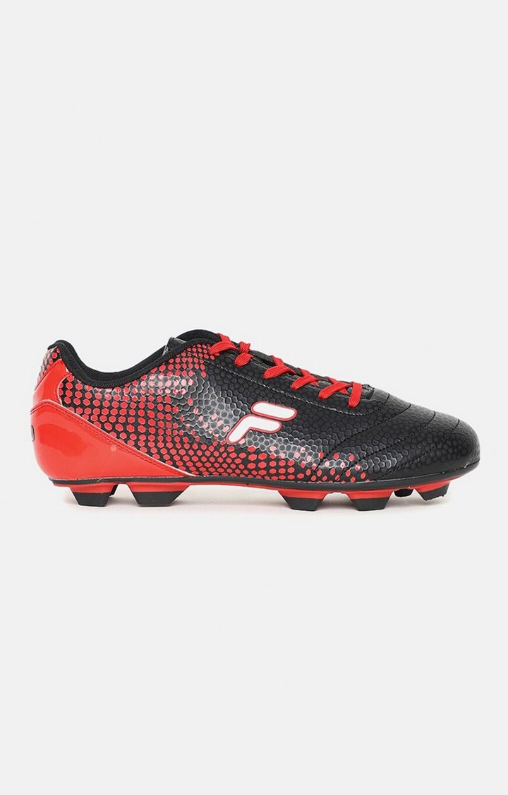 Men's Red PU Football Shoes