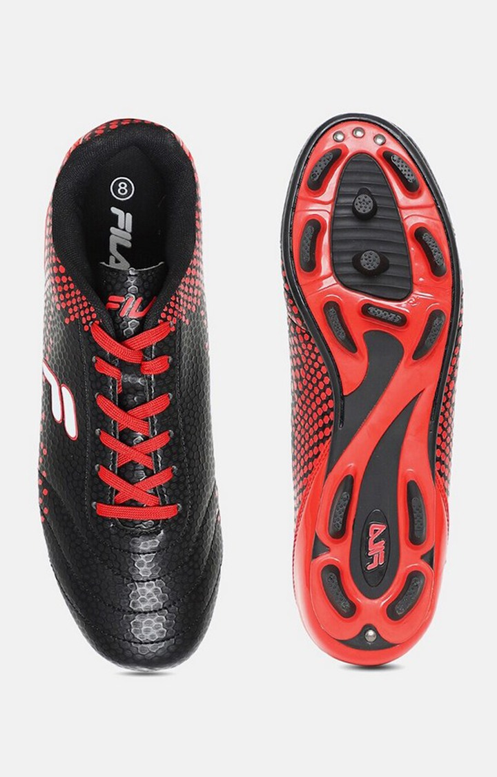 Men's Red PU Football Shoes