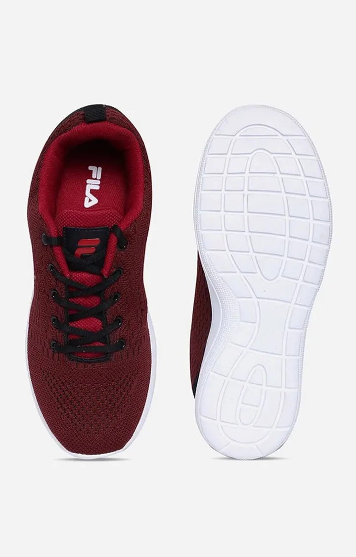 FILA | Men's Red Mesh Outdoor Sports Shoes 3