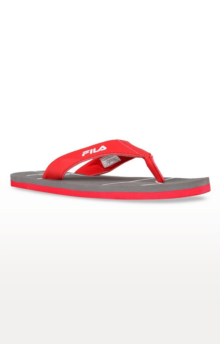 Men's Grey PU Slippers