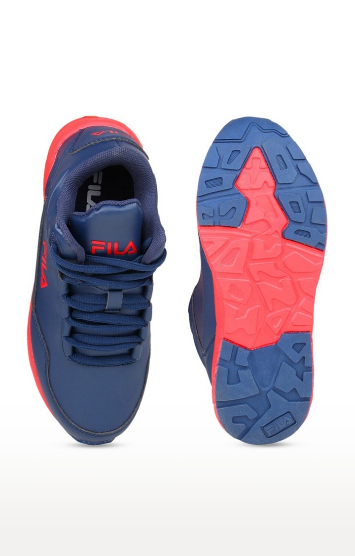 FILA | Boy's Blue PU Sneakers 3