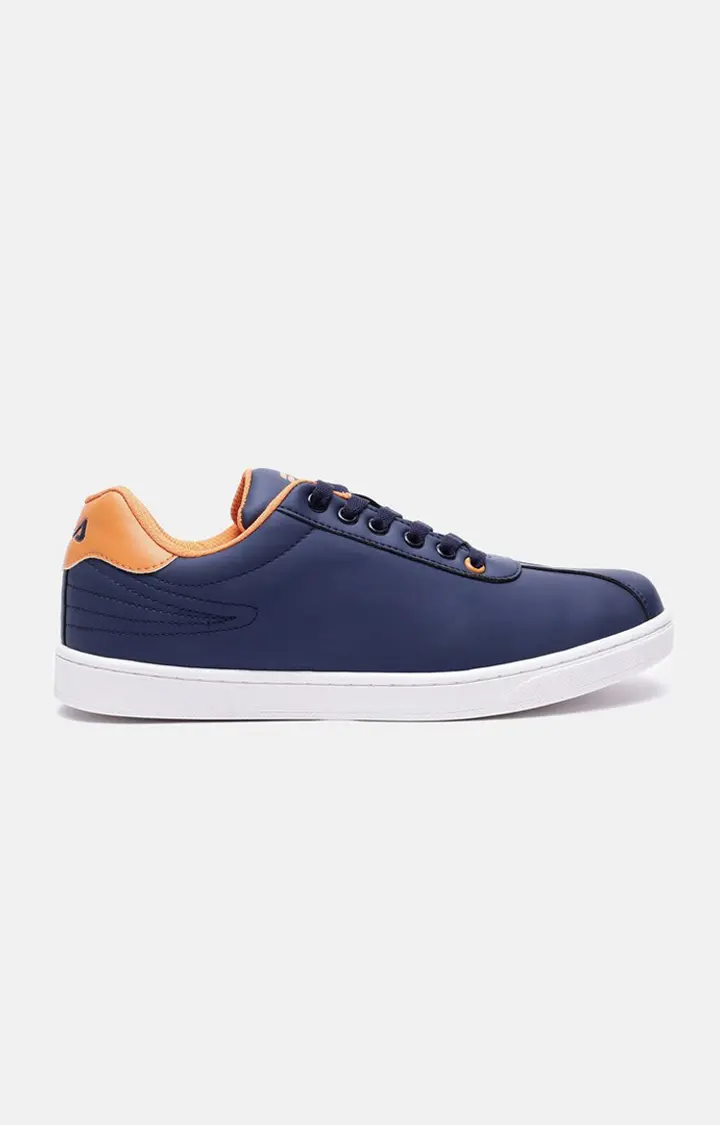 Men's Blue PU Sneakers
