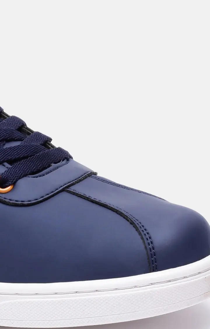 Men's Blue PU Sneakers