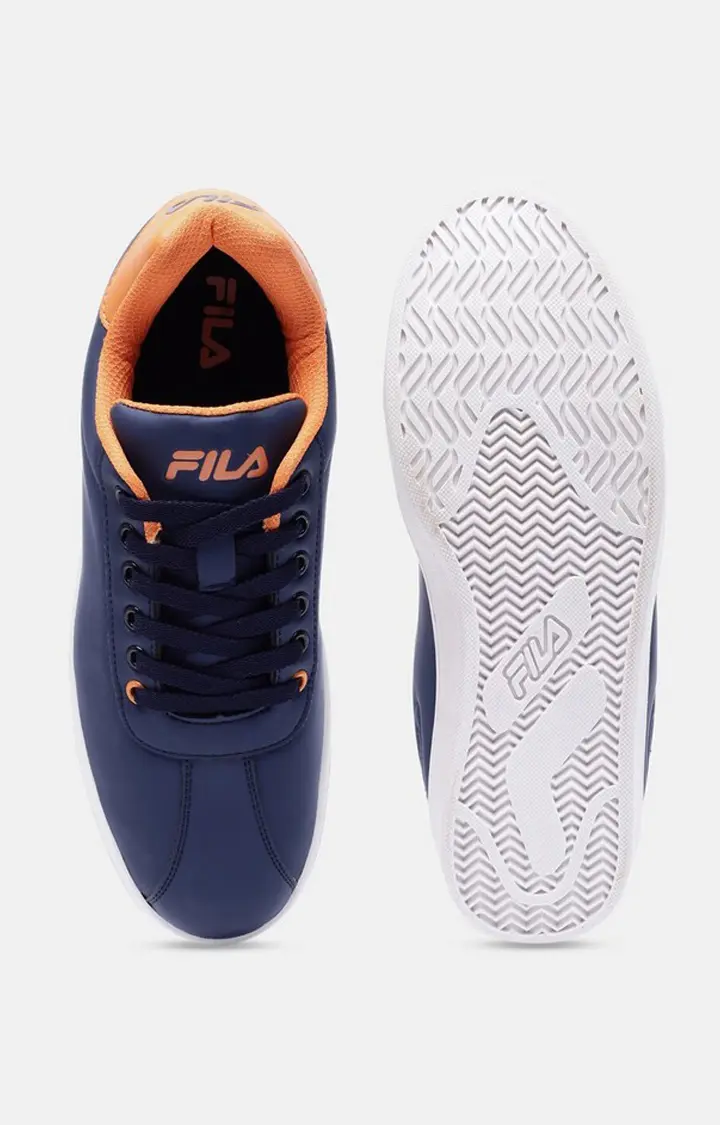 Men's Blue PU Sneakers