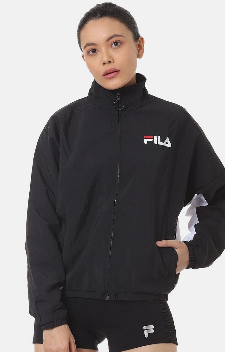 FILA | Women's Black Nylon Activewear Jackets 0